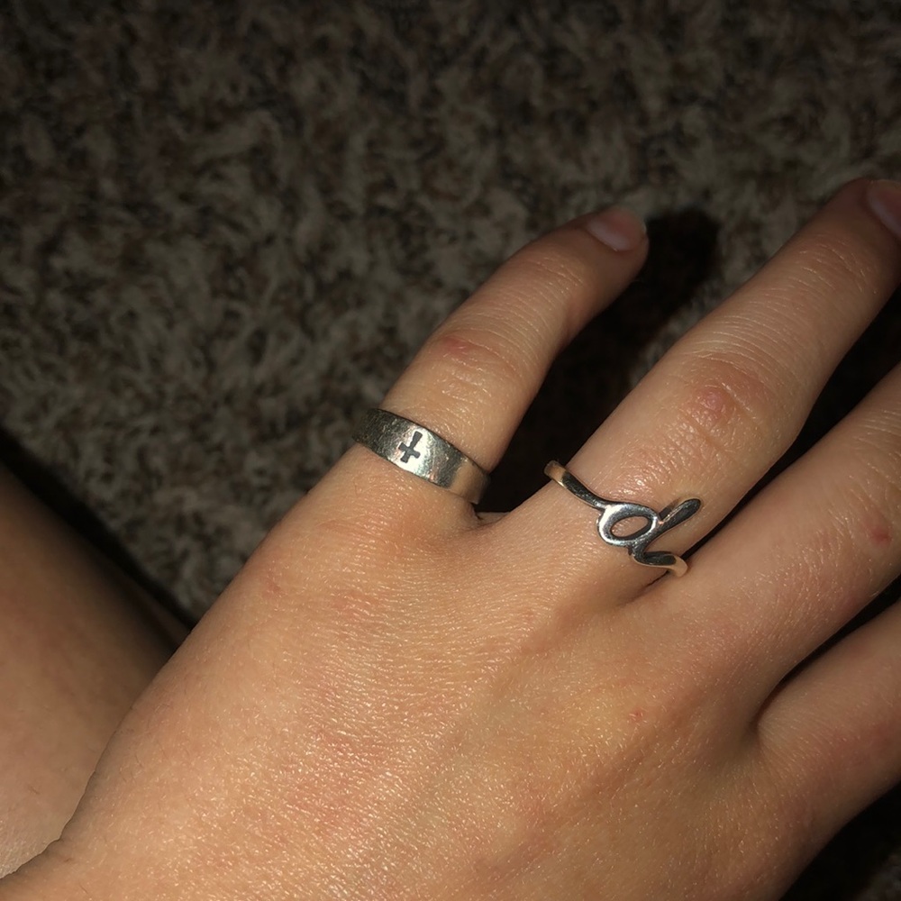 James Avery small cross ring